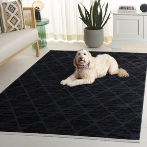 Safavieh Mila Scandinavian Style Runner Rug - Minimalist Elegance In Ivory And Black For Modern Spaces Brown ,Blue Black Polyester Mil240t-5