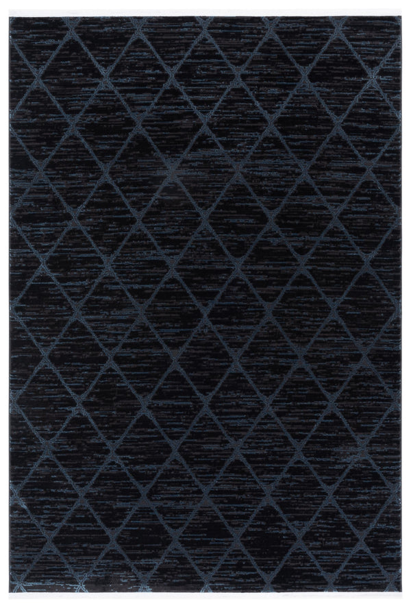 Safavieh Mila Scandinavian Style Runner Rug - Minimalist Elegance In Ivory And Black For Modern Spaces Brown ,Blue Black Polyester Mil240t-5