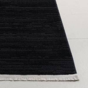 Safavieh Mila Modern Contemporary Area Rug - Elegant Runner For Hallways, Durable Polyester From Turkey Beige ,Black Polyester Mil290b-5