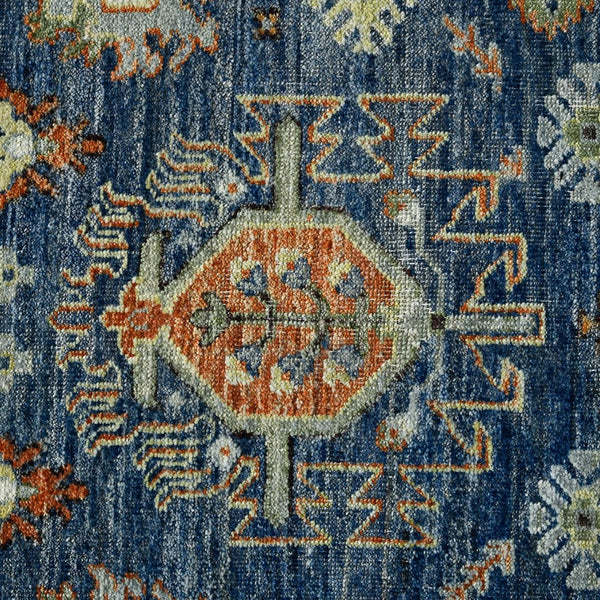 Amer Rugs Milano Classic Medallion Hand-knotted Area Rug – Luxurious Wool Craftsmanship For Timeless Style Dark Blue Wool Mil300810