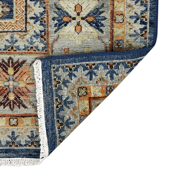 Milano Hand-knotted New Zealand Wool Medallion Rug for Living and Dining Rooms
