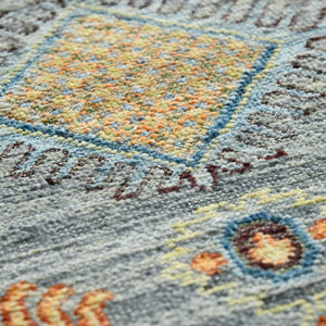 Amer Rugs Milano Classic Medallion Hand-knotted Area Rug – Luxurious Wool Craftsmanship For Timeless Style Gray Wool Mil390912