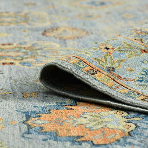 Amer Rugs Milano Classic Medallion Hand-knotted Area Rug – Luxurious Wool Craftsmanship For Timeless Style Gray Wool Mil390912