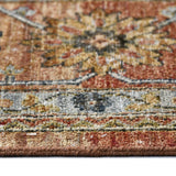 AMER Rugs Milano Alen MIL-4 Hand-Knotted Handmade Raw Handspun New Zealand Wool Traditional Medallion Rug Orange 10' x 14'