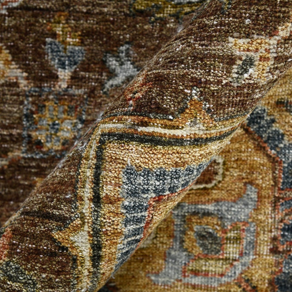 Amer Rugs Milano Classic Medallion Hand-knotted Area Rug In Luxurious New Zealand Wool For Elegant Décor Coral Wool Mil40810