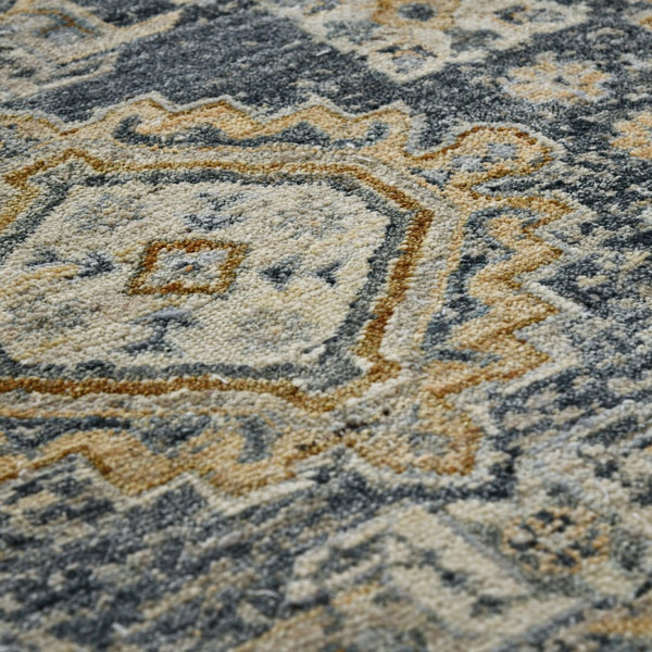 Amer Rugs Milano Classic Medallion Hand-knotted Area Rug – Luxurious Wool Craftsmanship For Timeless Style Sea Blue Wool Mil400203