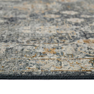 AMER Rugs Milano Frey MIL-40 Hand-Knotted Handmade Raw Handspun New Zealand Wool Traditional Bordered Rug Sea Blue 10' x 14'