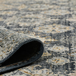 AMER Rugs Milano Frey MIL-40 Hand-Knotted Handmade Raw Handspun New Zealand Wool Traditional Bordered Rug Sea Blue 10' x 14'