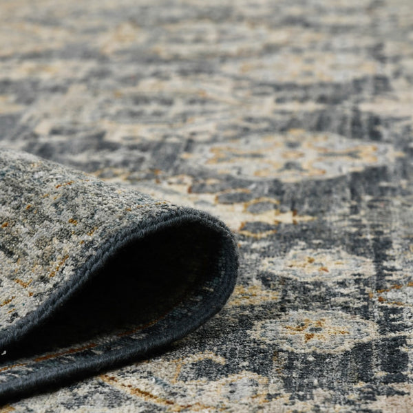 AMER Rugs Milano Frey MIL-40 Hand-Knotted Handmade Raw Handspun New Zealand Wool Traditional Bordered Rug Sea Blue 10' x 14'