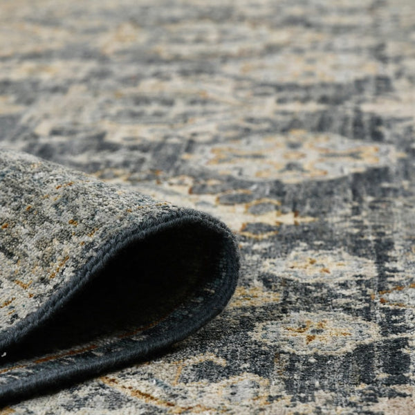 Amer Rugs Milano Classic Medallion Hand-knotted Area Rug – Luxurious Wool Craftsmanship For Timeless Style Sea Blue Wool Mil400203