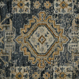 AMER Rugs Milano Frey MIL-40 Hand-Knotted Handmade Raw Handspun New Zealand Wool Traditional Bordered Rug Sea Blue 10' x 14'