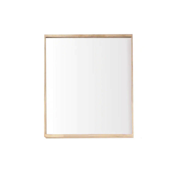 Lh Imports Gia Wall Mirror 28 Inch - Elegant Solid Acacia Frame With Latte Finish For Stunning Home Décor Brown Solid Acacia,Glass Miles Bth06-28