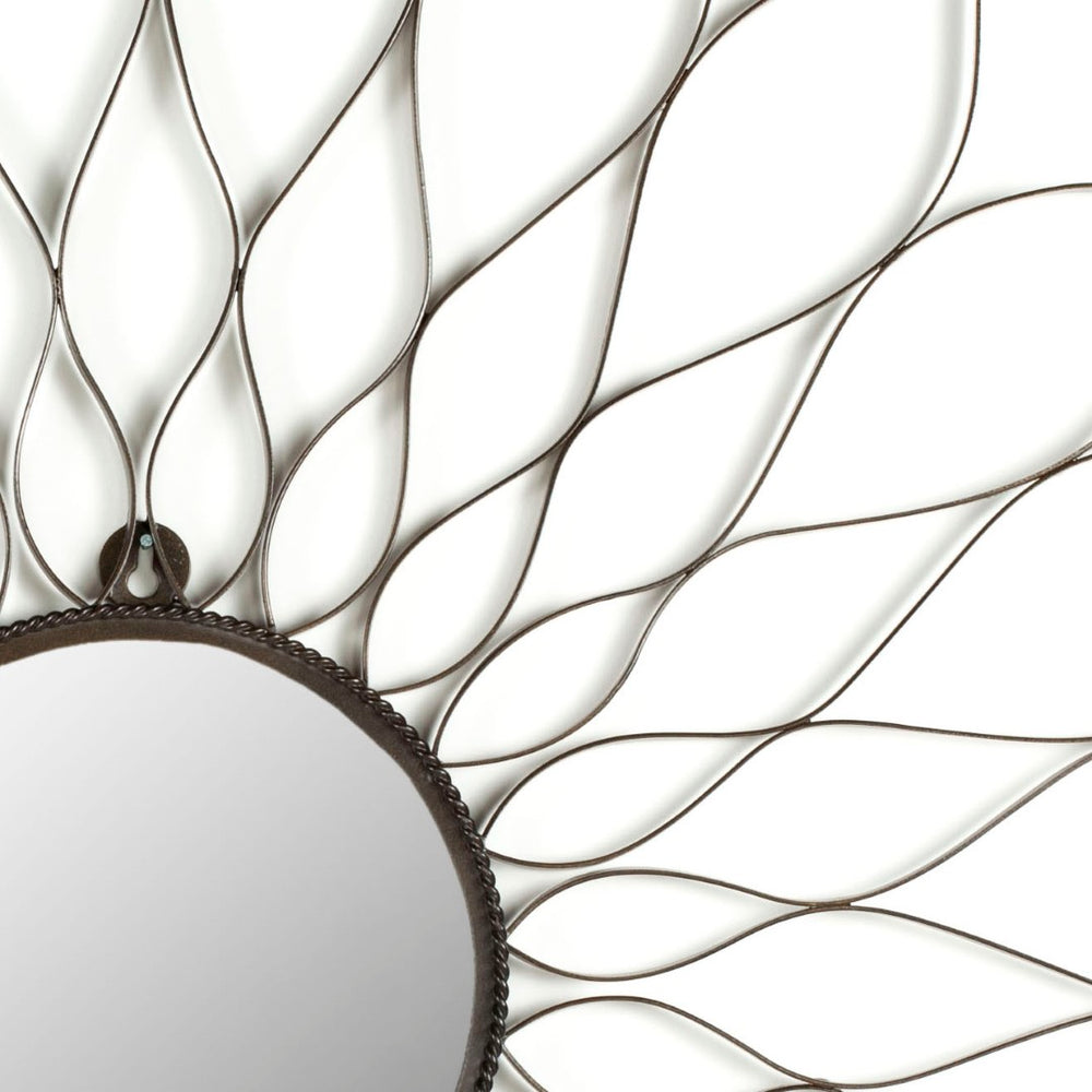 Safavieh FLOWER Mirror - Elegant Flower-Inspired Design for Chic Home Décor and Brightening Your Space Brown MIR3000A
