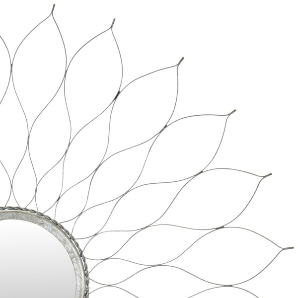 Safavieh FLOWER Mirror - Elegant Flower-Inspired Design for Chic Home Décor and Brightening Your Space Silver MIR3000C