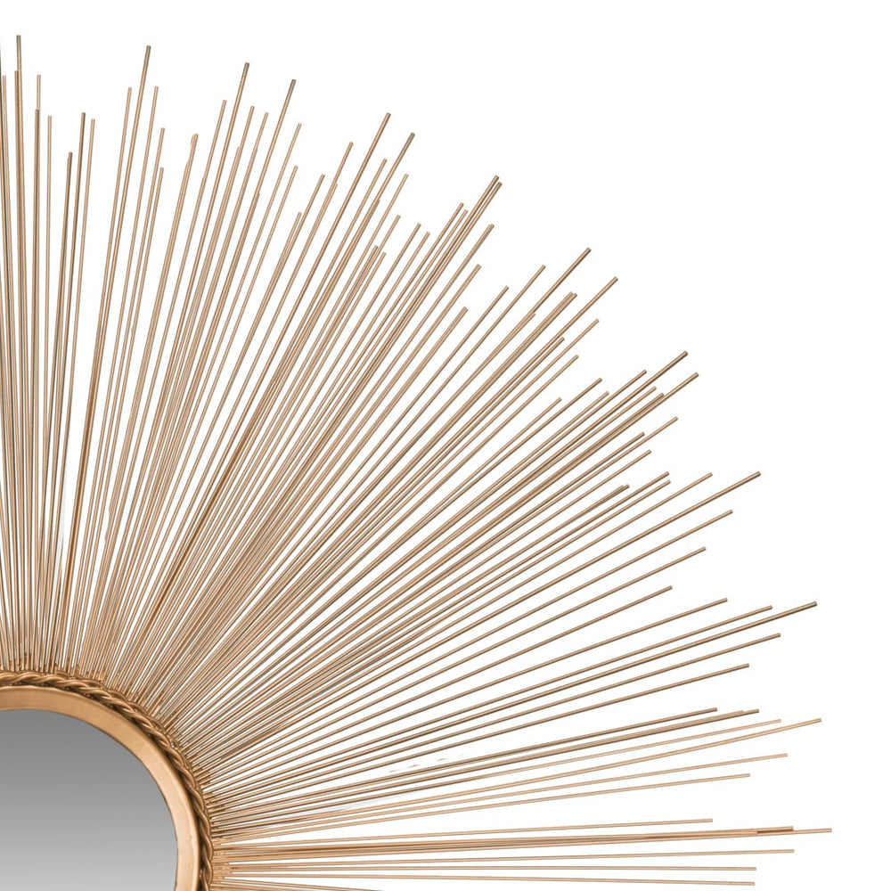 Safavieh SUN Burst Mirror - Oversized Radiant Wall Accent with Sculptural Charm for Modern Interiors Gold MIR3002B