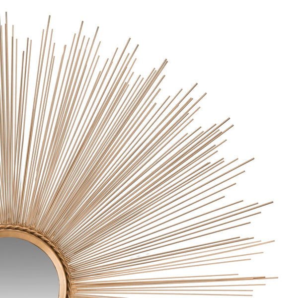 Safavieh SUN Burst Mirror - Oversized Radiant Wall Accent with Sculptural Charm for Modern Interiors Gold MIR3002B