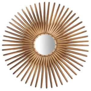 Safavieh SHANIRA Sunburst Mirror - Elegant 33.5" Decorative Piece for Living Rooms, Bedrooms, and Entryways Gold MIR3011A