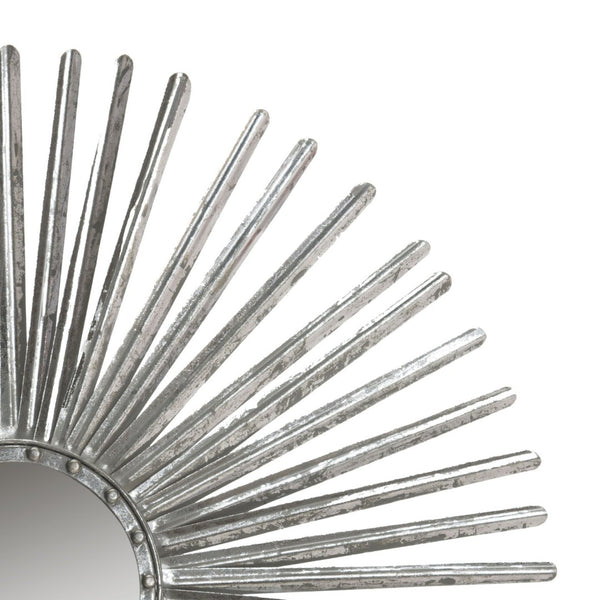 Safavieh SHANIRA Sunburst Mirror - Elegant 33.5" Decorative Piece for Living Rooms, Bedrooms, and Entryways Silver MIR3011B
