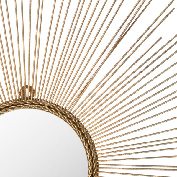 Safavieh MARINDA, 41" Gold Sunburst Mirror – Elegant Wall Decor, Durable Iron & Glass for Any Room Style MIR3014A