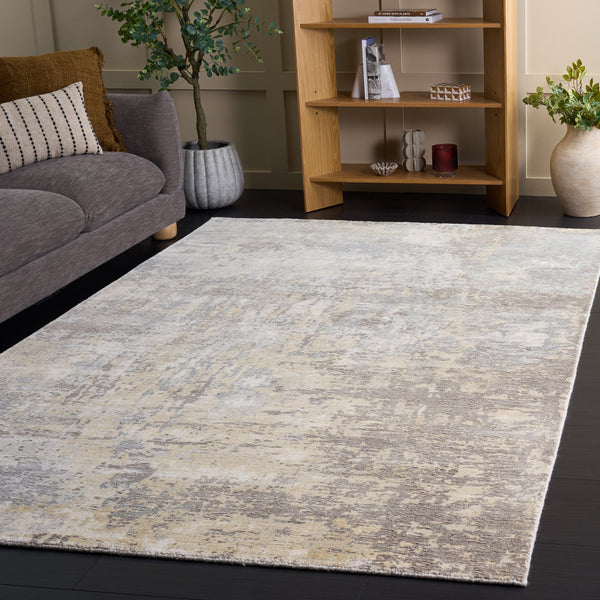 Safavieh Mirage Hand-Loomed 12X18 Beige Grey Accent Rug — Low-Profile Viscose-Wool-Cotton Blend For Entryway Comfort And Style MIR338B-0116