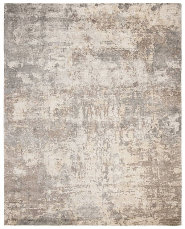 Safavieh Mirage Hand-Loomed 12X18 Beige Grey Accent Rug — Low-Profile Viscose-Wool-Cotton Blend For Entryway Comfort And Style MIR338B-0116