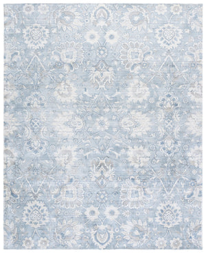 Safavieh Mirage Hand-Woven Light Blue Ivory Area Rug — Low-Profile Pile, Artisanal Viscose-Wool-Cotton Blend 6'-0" x 9'-0" MIR339L-6