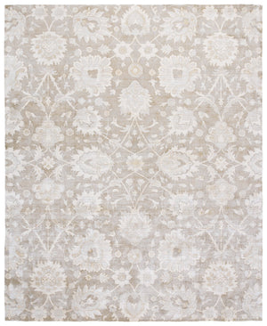 Safavieh Mirage Hand-Woven Brown Beige Area Rug — Floral-Transitional Design, Viscose Wool Blend, Durable Chic 6'-0" x 9'-0" MIR339T-6