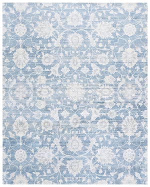 Safavieh Mirage Handwoven Blue & Beige Area Rug — 8X10 Room-Defining Low Pile, Viscose Wool Blend Elegance 8'-0" x 10'-0" MIR340M-8