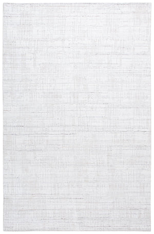 Safavieh Mirage Hand-Loomed 1X1.5 Ft Ivory & Grey Accent Rug — Wool/Bamboo Silk Blend, Low-Profile Texture MIR353A-0116
