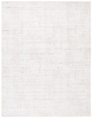 Safavieh Mirage Hand-Loomed 1X1.5 Ft Ivory & Grey Accent Rug — Wool/Bamboo Silk Blend, Low-Profile Texture MIR353A-0116