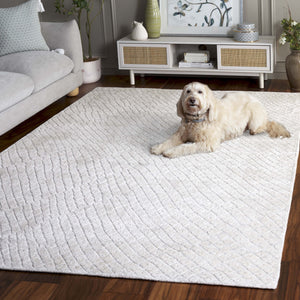 Safavieh Mirage Elegant Handloomed Area Rug: Luxurious Comfort, Timeless Design For Any Home Decor Style Ivory 60% Viscose 20% Wool 20% Cotton Mir357a-6