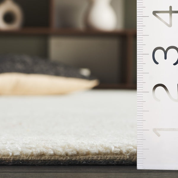 Safavieh Mirage Hand-Tufted Wool Blend Area Rug Soft Neutral Pile for Living Room Decor Ivory MIR375A-8