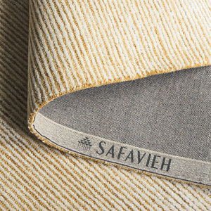 Safavieh Mirage Hand-tufted Area Rug: Luxurious Softness & Contemporary Style For Elegant Home Decor Ivory ,Gold 50% Wool,30% Viscose,20% Cotton Mir375d-4