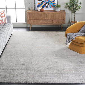 Safavieh Mirage Hand-Tufted Wool Blend Area Rug Soft Neutral Pile for Living Room Decor Ivory Charcoal MIR375H-8