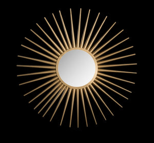 Safavieh 36" Sunburst Mirror - Elegant Gold Iron Frame & Glass - Versatile Wall Decor for Any Home Style MIR4000A