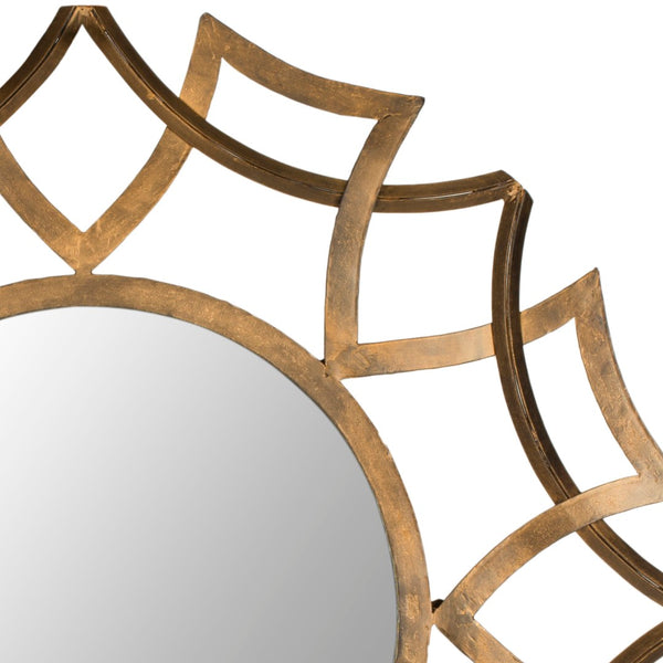 Safavieh SUNBURST, 35-Inch Antique Gold Mirror – Stunning Sunburst Design for Timeless Home Elegance & Style MIR4008A