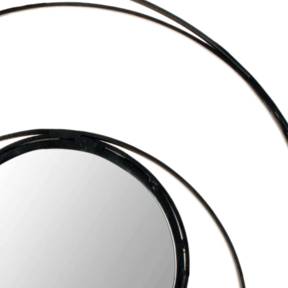 Safavieh 20" Modern 4 Ring Mirror - Sculptural Decor for Light Enhancement, Space Illusion & Stylish Interiors MIR4012A