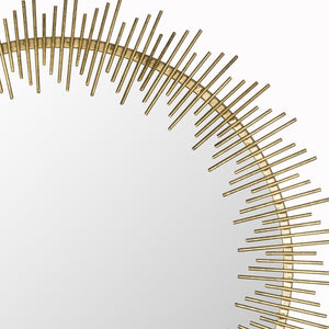 Safavieh SUNRAY Circle Mirror in Antique Gold – Stunning Sunray Design for Elegant Home Décor & Style MIR4022A
