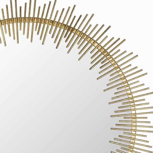 Safavieh SUNRAY Circle Mirror in Antique Gold – Stunning Sunray Design for Elegant Home Décor & Style MIR4022A