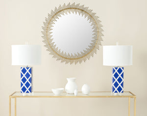 Safavieh SUNRAY Circle Mirror in Antique Gold – Stunning Sunray Design for Elegant Home Décor & Style MIR4022A