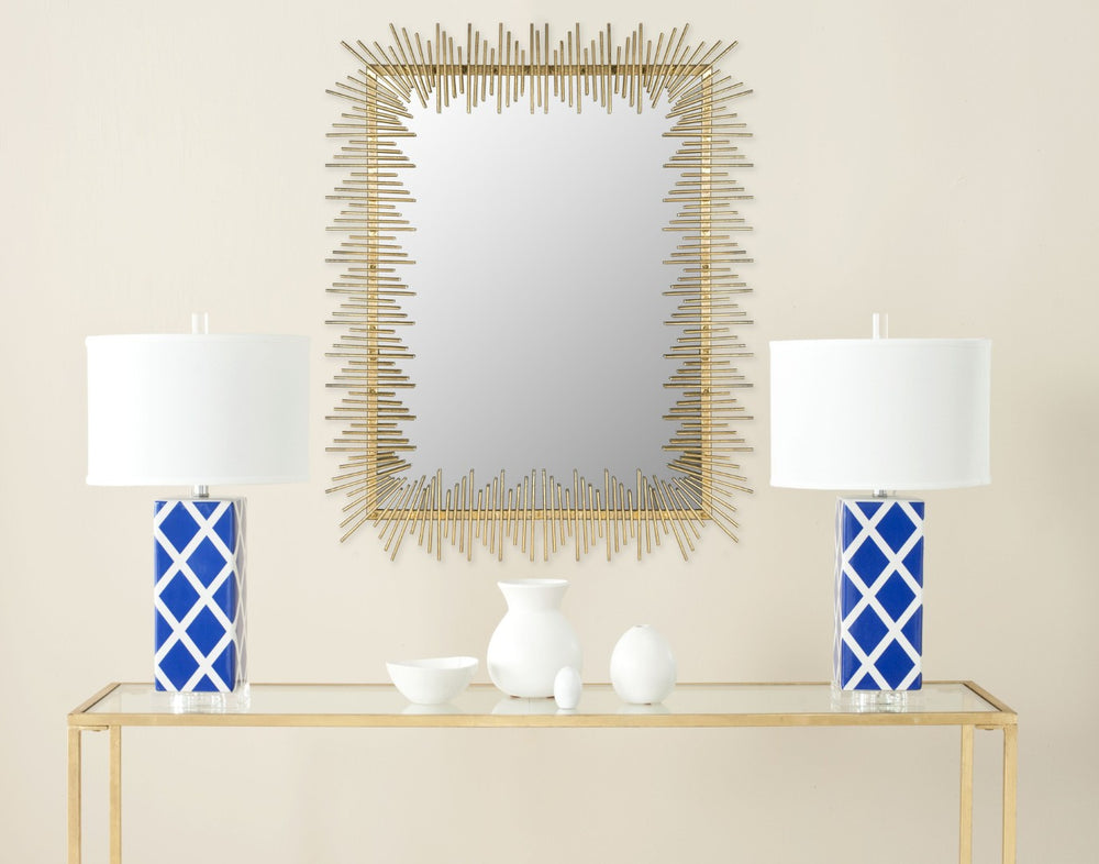 Safavieh SUNRAY Mirror in Antique Gold - Stunning Sunburst Design for Vintage Charm in Any Room Decor MIR4023A
