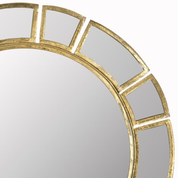Safavieh DECO,30" Antique Gold Sunburst Mirror - Sculptural Elegance for Entryways, Living Rooms & Bedrooms MIR4026A