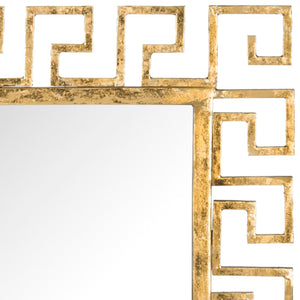Safavieh CALLIOPE Greek Key Mirror in Antique Gold - Timeless Elegance for Your Home Decor & Interiors MIR4034A