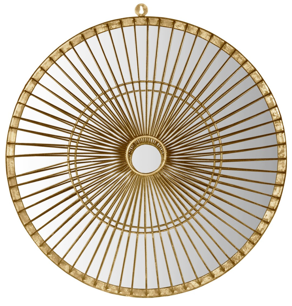 Safavieh Gemini Round Gold Finish Mirror MIR4037A