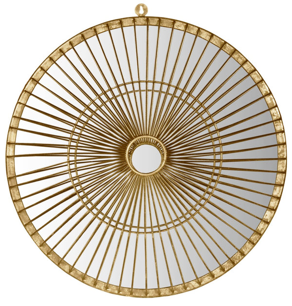 Safavieh Gemini Round Gold Finish Mirror MIR4037A