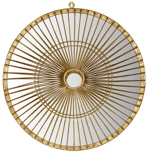 Safavieh Gemini Round Gold Finish Mirror MIR4037A