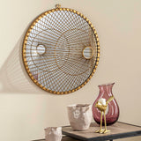 Safavieh Gemini Round Gold Finish Mirror MIR4037A