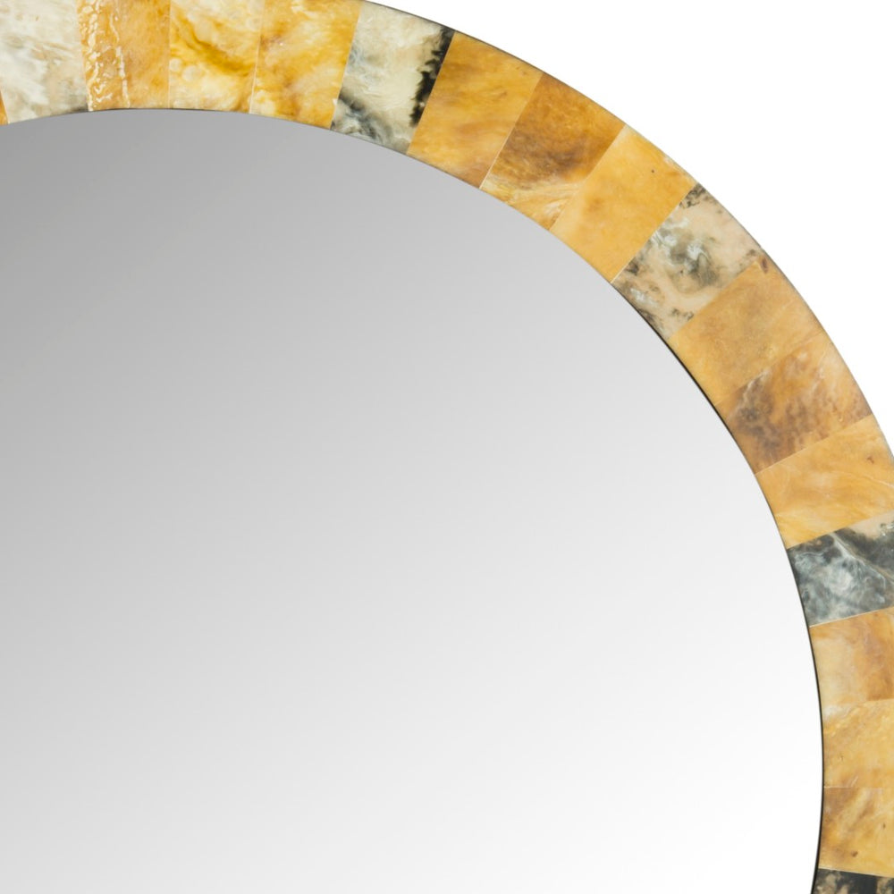 Safavieh LYDIA, Artisan Mirror - 29.5" Multi-Colored Decor with Handcrafted Resin & Wood Accents for Any Space MIR4051A
