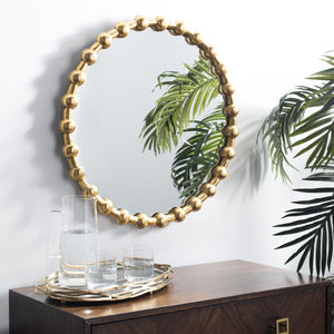 Safavieh EDEN Mirror – Elegant Accent Piece for Modern Interiors, Perfect for Entryways and Living Spaces Gold MIR4089B
