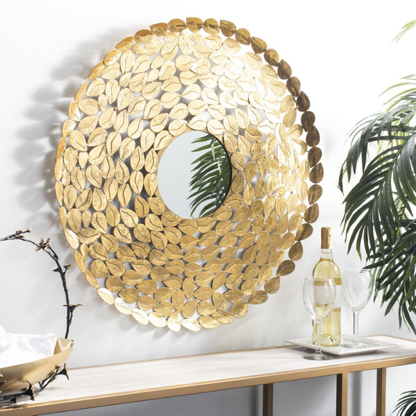 Safavieh BLISS Mirror - Elegant Gold Iron Frame for Timeless Charm, Perfect for Any Room Decor & Style MIR4090A